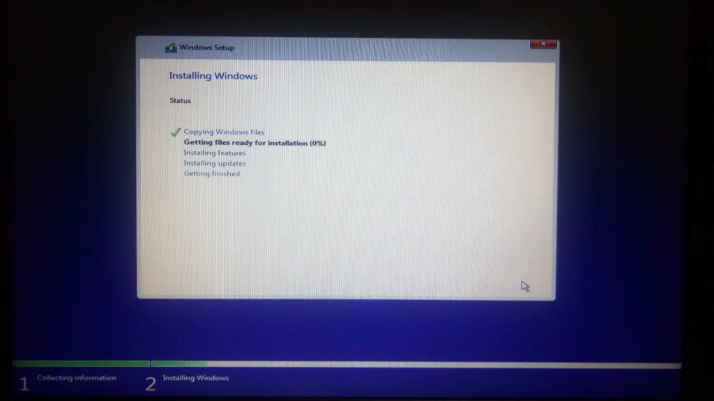 The installer performing the initial install